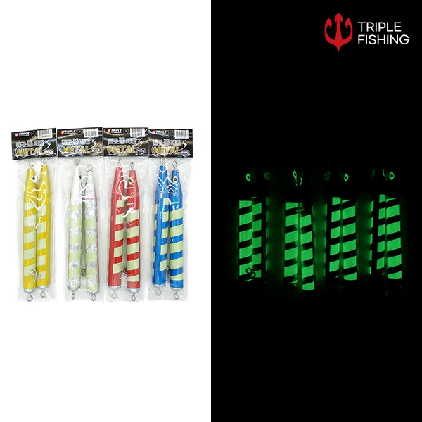 트리플 대구 메탈 봉메탈 지그 대구지깅 야광 봉돌 450g