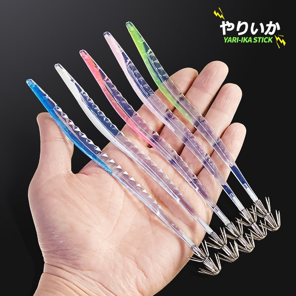 야리이카 오징어 스틱 에기 2단 바늘 2개입 한치 화살촉 이카스틱