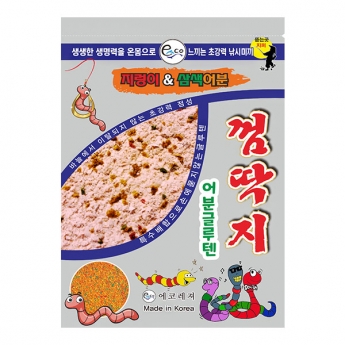 에코레져 껌딱지 지렁이 삼색 어분 글루텐 떡밥