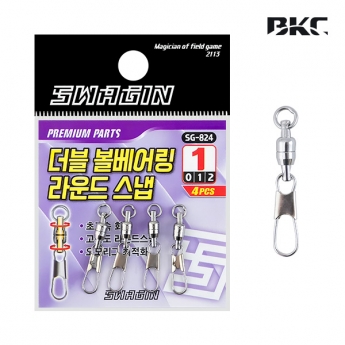 백경 더블 볼베어링 라운드 스냅 도래 SG-824