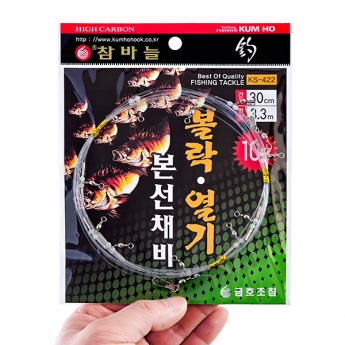 금호조침 볼락 열기 본선채비 기둥줄 카드채비 10단 KS-422