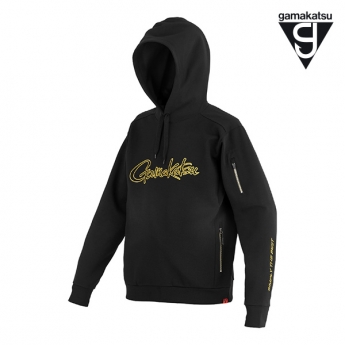 가마가츠 후디 스웻셔츠 블랙X골드 GM-3755