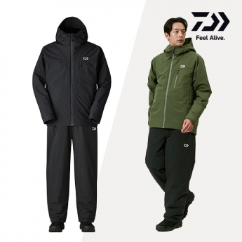 다이와 레인맥스 겨울용 슈트 방한 낚시복 블랙 DW-3525