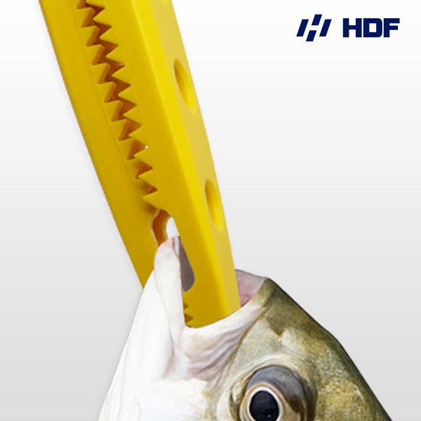 해동 스키니 엣지 그립 악어집게 고기집게 옐로우 HT-2633