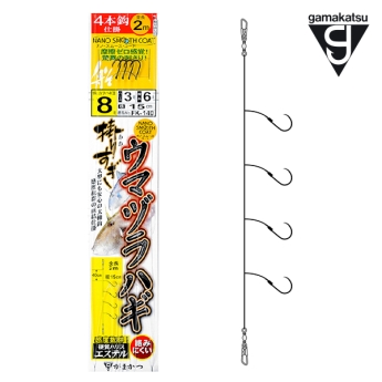 가마가츠 카카리스기 우마즈라하기 4본사괘 쥐치 쥐고기 바늘 FK-140