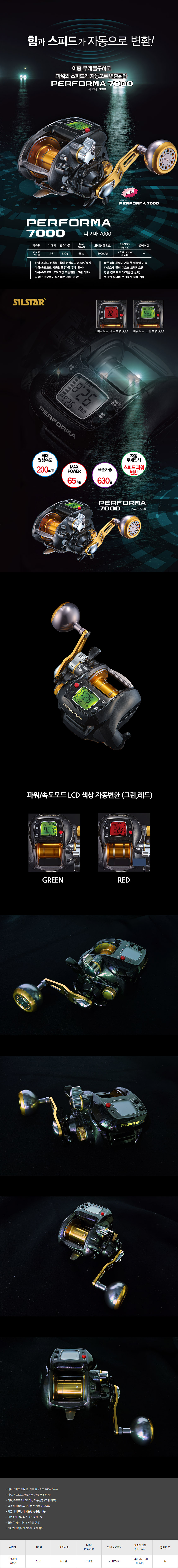 은성 퍼포마 7000 전동릴 심해 갈치 열기 우럭 대구
